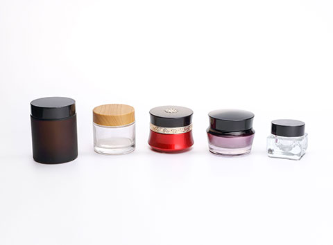 Frosted Glass Thick Base Jars