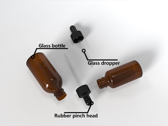 amber dropper bottle​