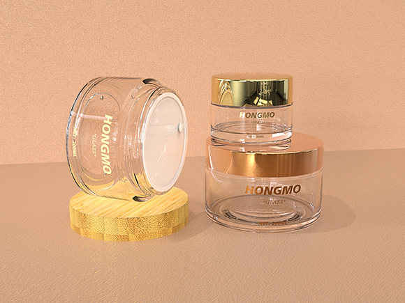 wholesale cosmetic glass jars with lids​