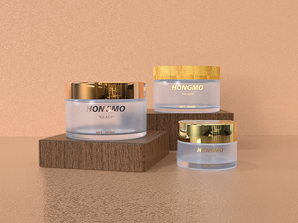 cosmetic frosted glass jars​