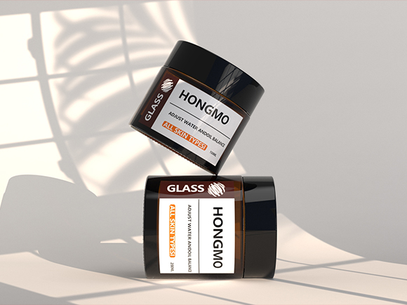 glass face cream jars​