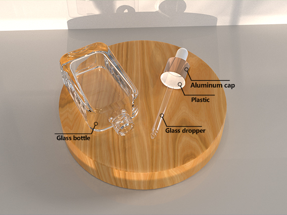 brown glass dropper bottles​