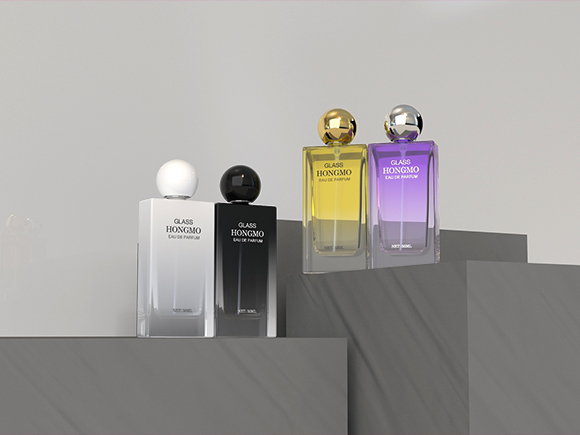 crystal perfume empty glass bottle​