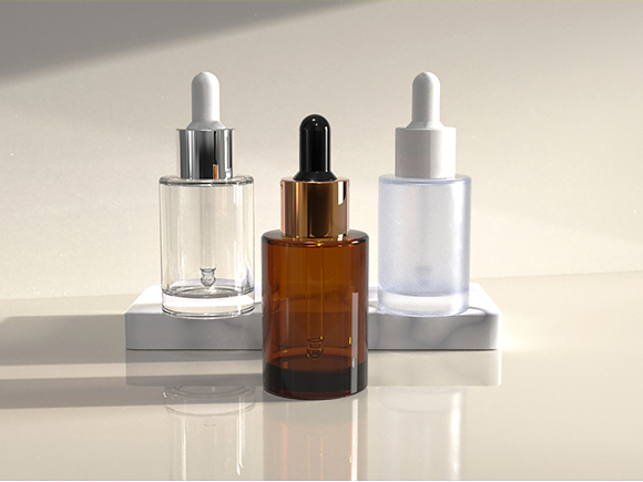 glass bottle with glass dropper