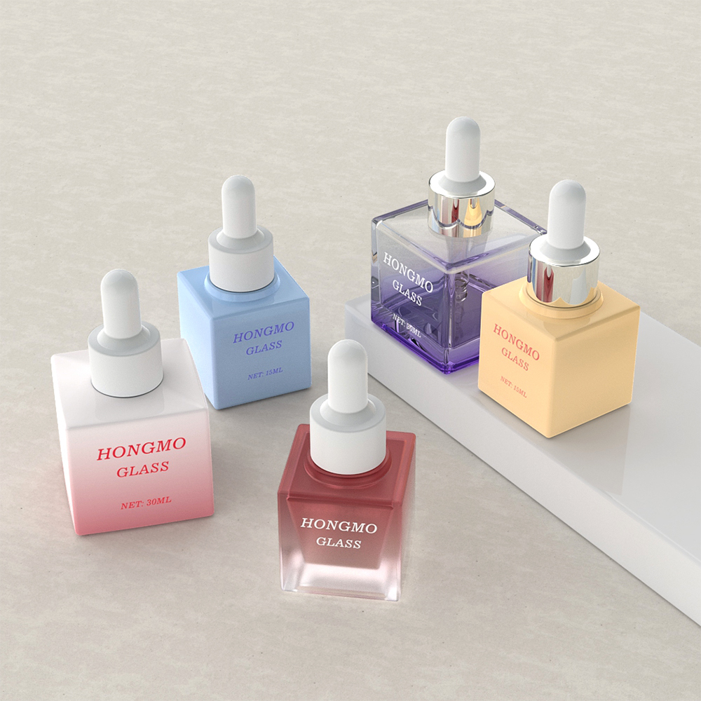 green frosted dropper bottle​