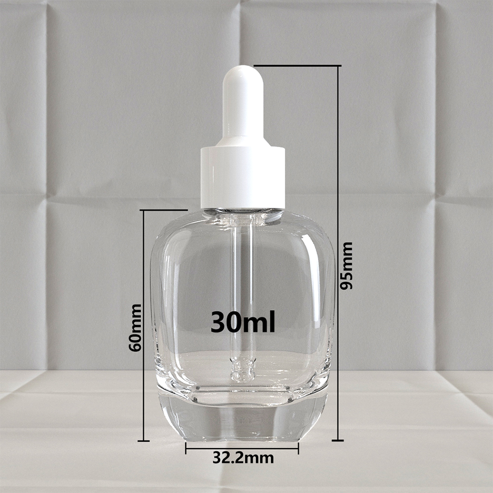 1 oz amber glass bottles with dropper​