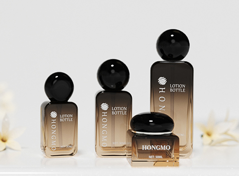 cosmetic bottles and jars小