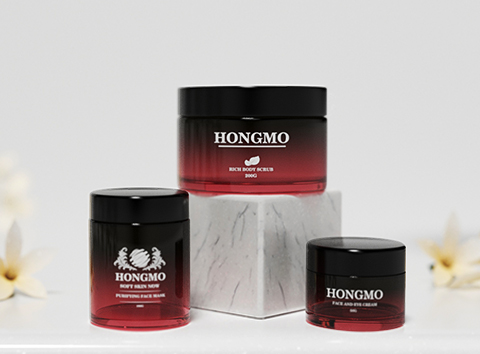 frosted glass thick base jars小