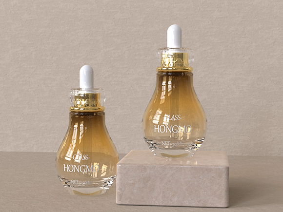1 oz amber glass bottles with dropper​