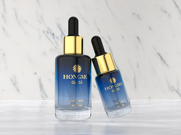 1 ounce glass bottles with dropper