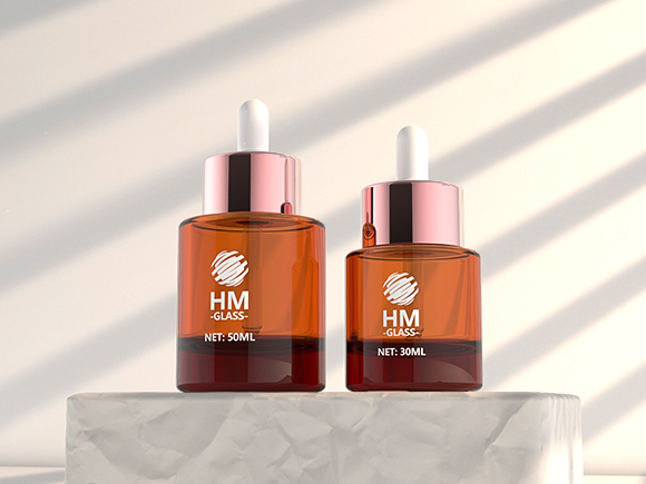 glass bottle with glass dropper​