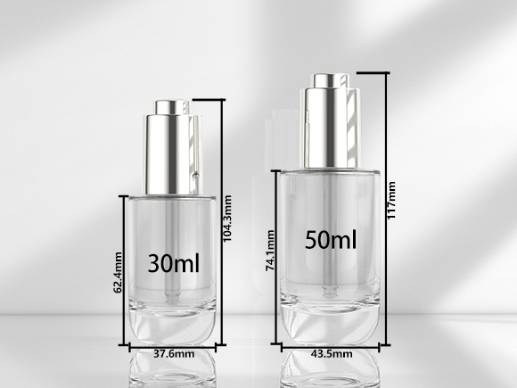 1 oz clear glass dropper bottles​