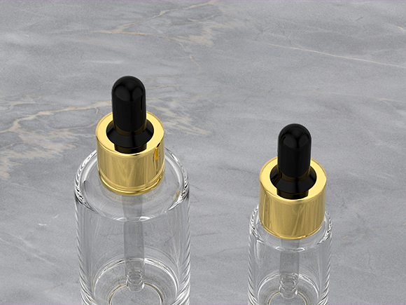 glass bottles with glass eye dropper
