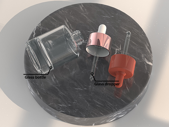 1 ounce glass bottle with dropper​