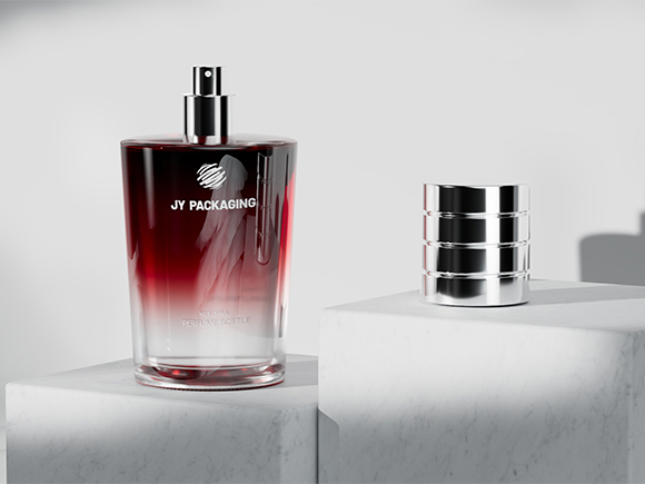 cylinder perfume bottle 50 ml with box packaging