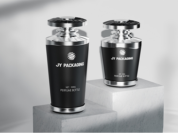 luxury empty perfume bottle 50ml matte black