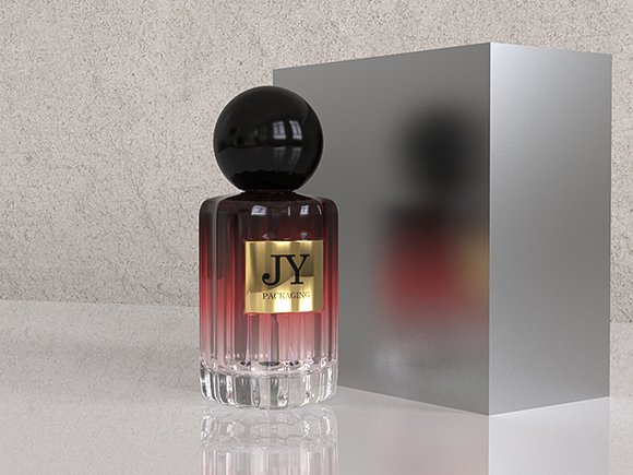 luxury glass perfume bottle