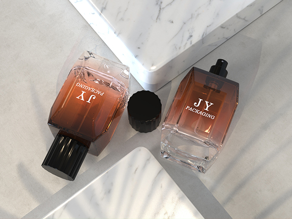 luxury glass perfume bottle
