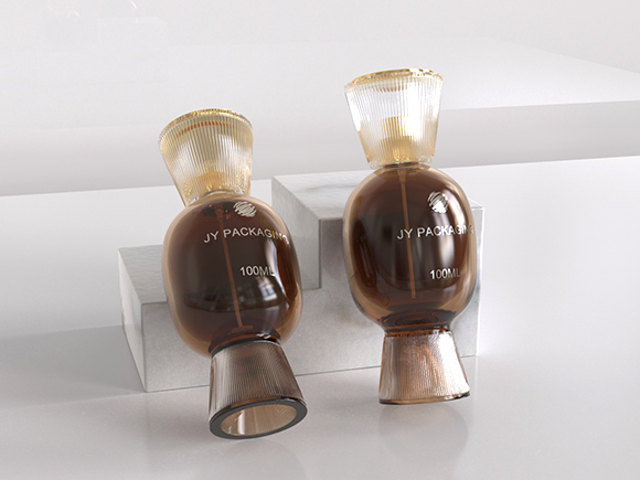 luxury perfume bottle green