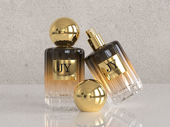 luxury glass perfume bottle