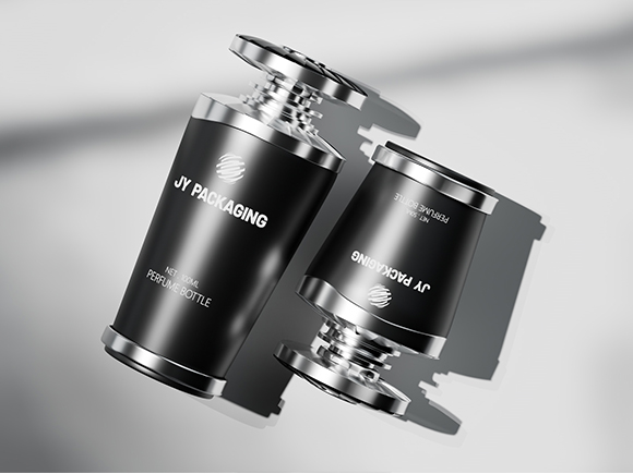 luxury cylinder perfume glass bottle 100ml