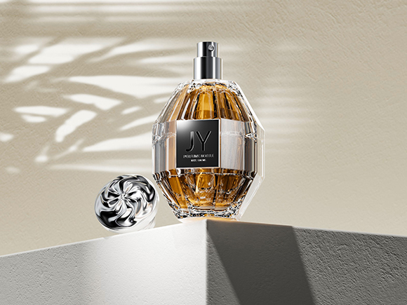 perfume bottle and box packaging