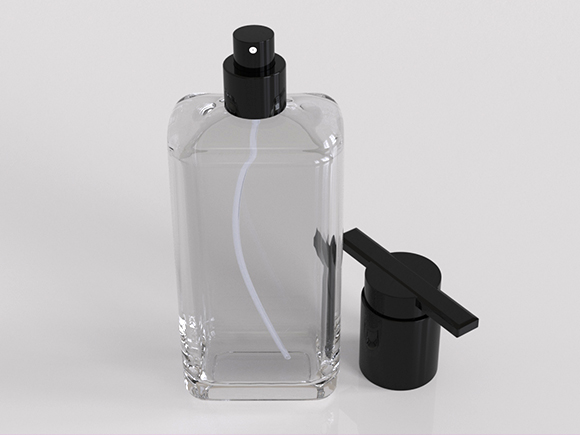 luxury black glass perfume bottles for men