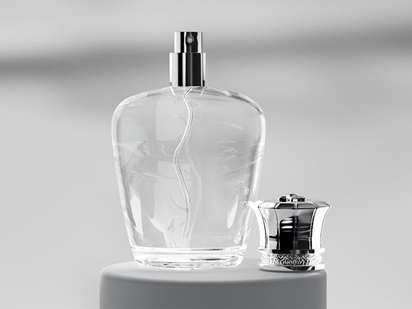 luxury cylinder perfume glass bottle 100ml