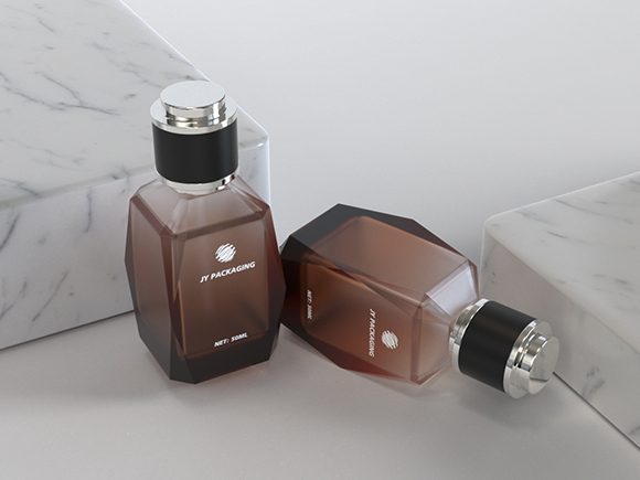 luxurious round perfume bottle