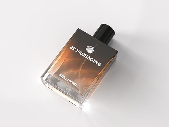 luxury perfume bottle frosted