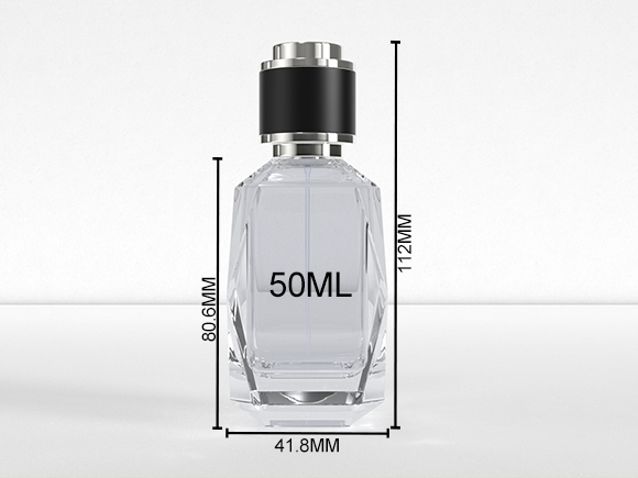 luxury flat square perfume bottle