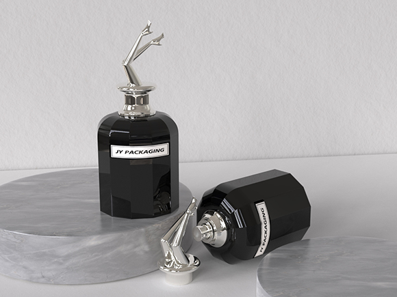black perfume bottle