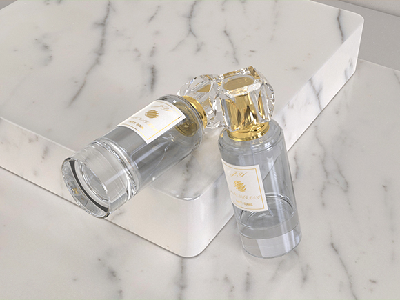 perfume spray bottle with packaging
