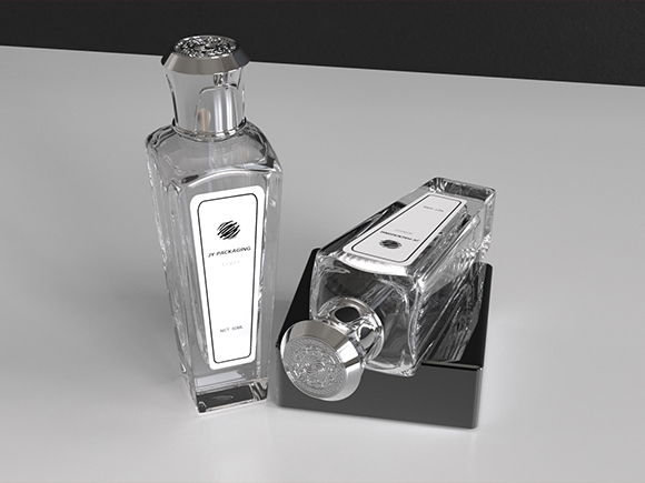 unique perfume bottle with packaging