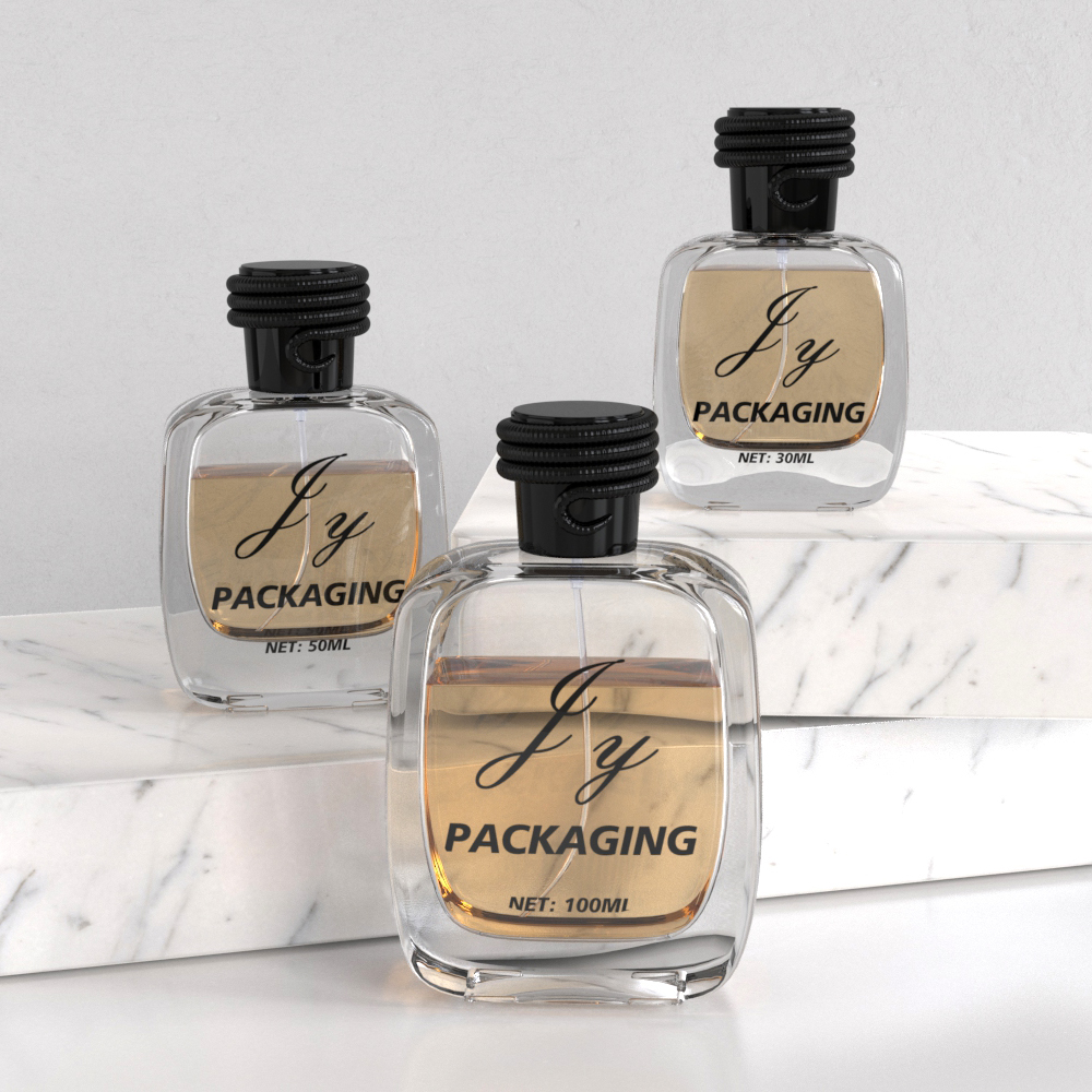 50ml Square Glass Perfume Bottle