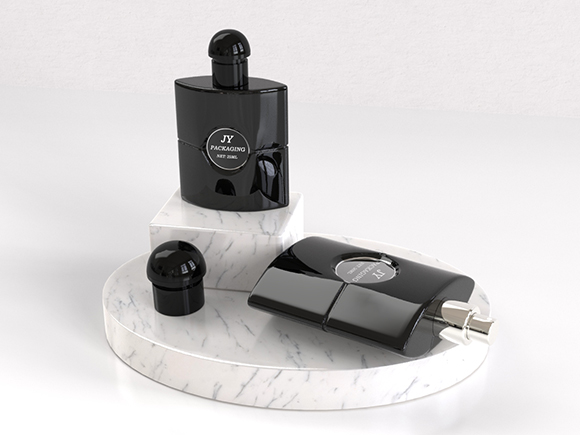 Custom Black Glass Perfume Bottles