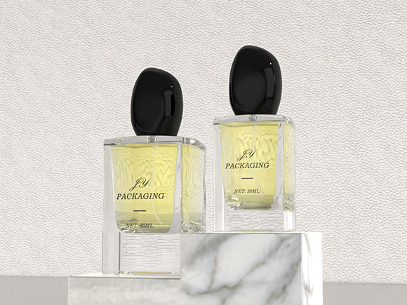 clear perfume bottle