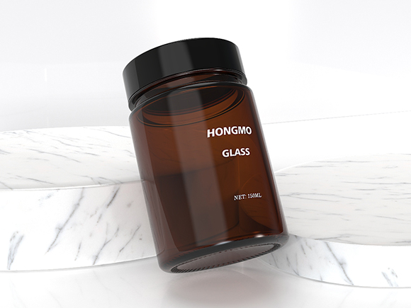 150ml amber glass jar