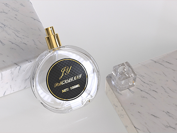 round perfume bottle